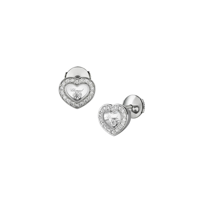 HAPPY DIAMONDS ICONS EARRINGS, ETHICAL WHITE GOLD, DIAMONDS 83A054-1201