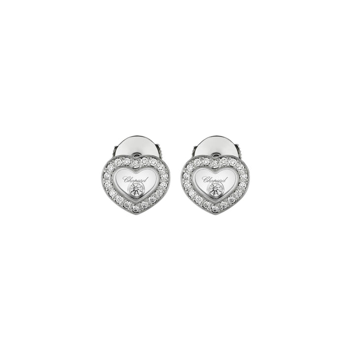 HAPPY DIAMONDS ICONS EARRINGS, ETHICAL WHITE GOLD, DIAMONDS 83A054-1201