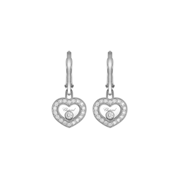 HAPPY DIAMONDS ICONS EARRINGS, ETHICAL WHITE GOLD, DIAMONDS 83A054-1401