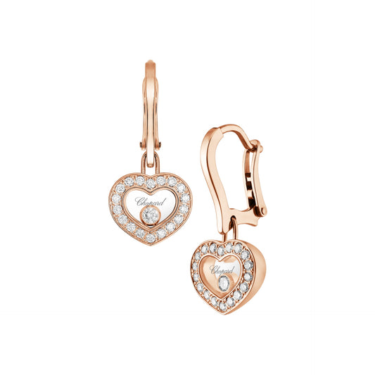 HAPPY DIAMONDS ICONS EARRINGS, ETHICAL ROSE GOLD, DIAMONDS 83A054-5401