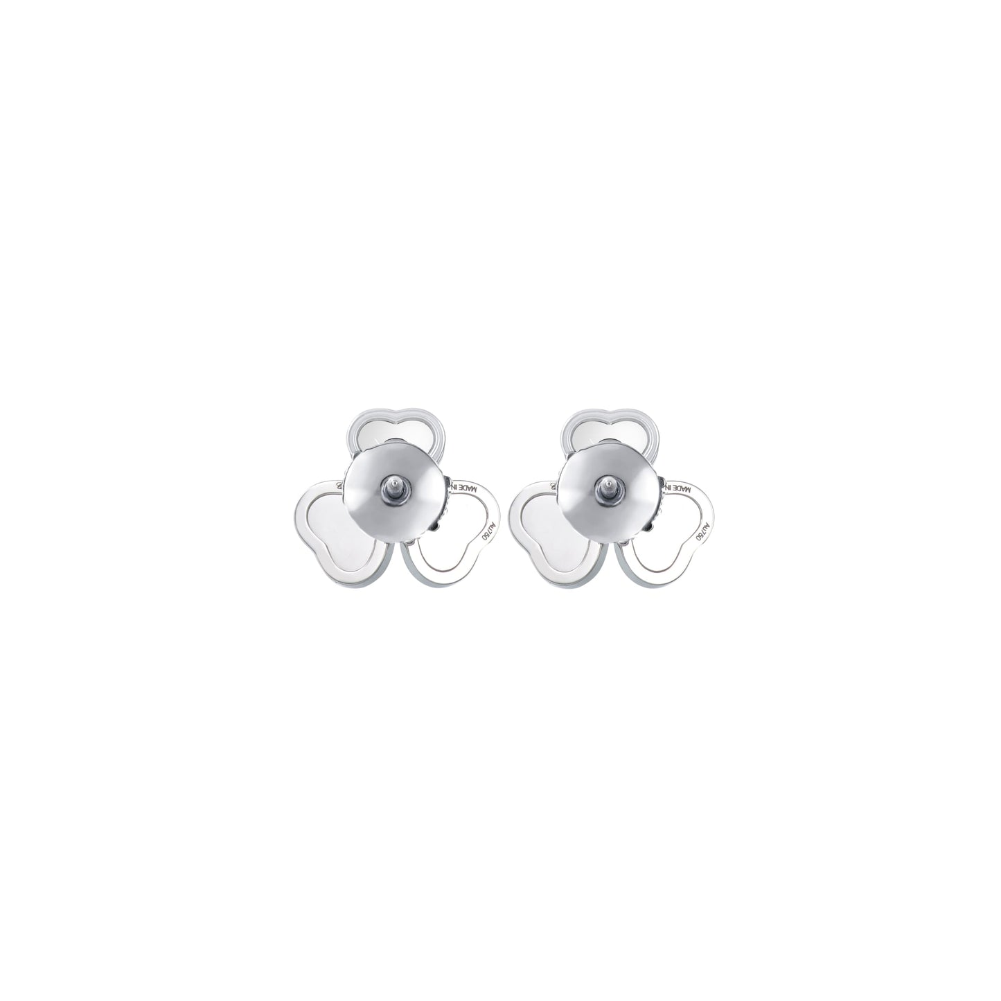 HAPPY HEARTS WINGS EARRINGS, ETHICAL WHITE GOLD, DIAMONDS 83A083-1901