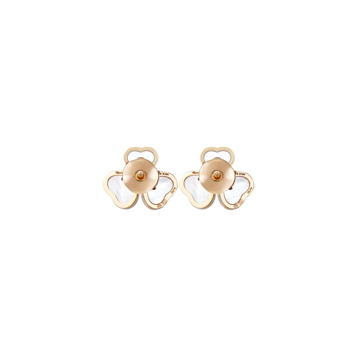 HAPPY HEARTS WINGS EARRINGS, ETHICAL ROSE GOLD, DIAMONDS, MOTHER-OF-PEARL 83A083-5301