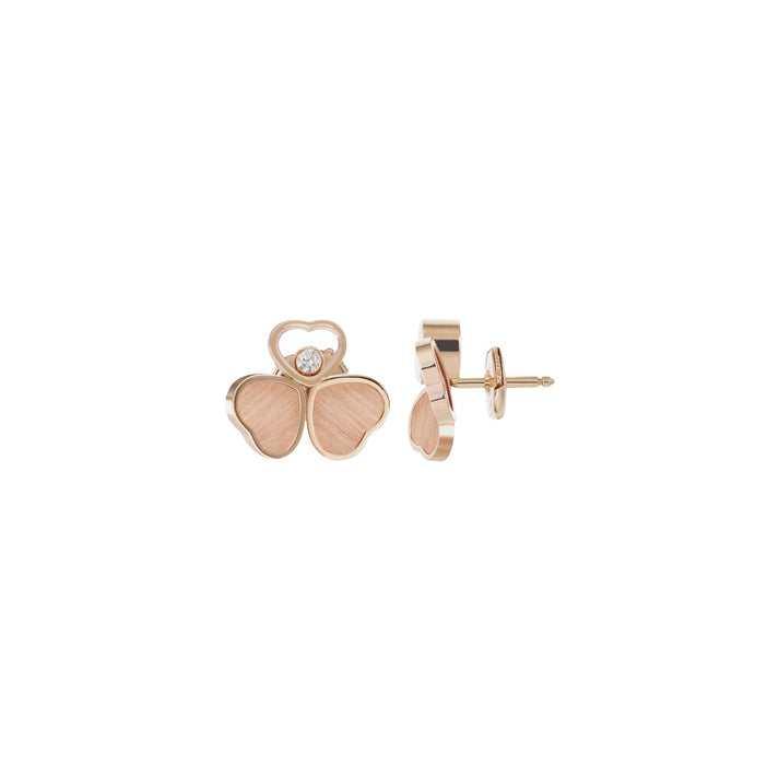 HAPPY HEARTS WINGS EARRINGS, ETHICAL ROSE GOLD, DIAMONDS 83A083-5701