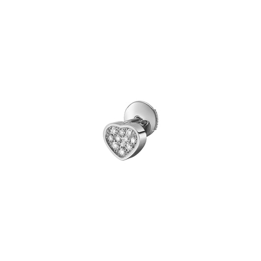 MY HAPPY HEARTS SINGLE EARRING, ETHICAL WHITE GOLD, DIAMONDS 83A086-1902