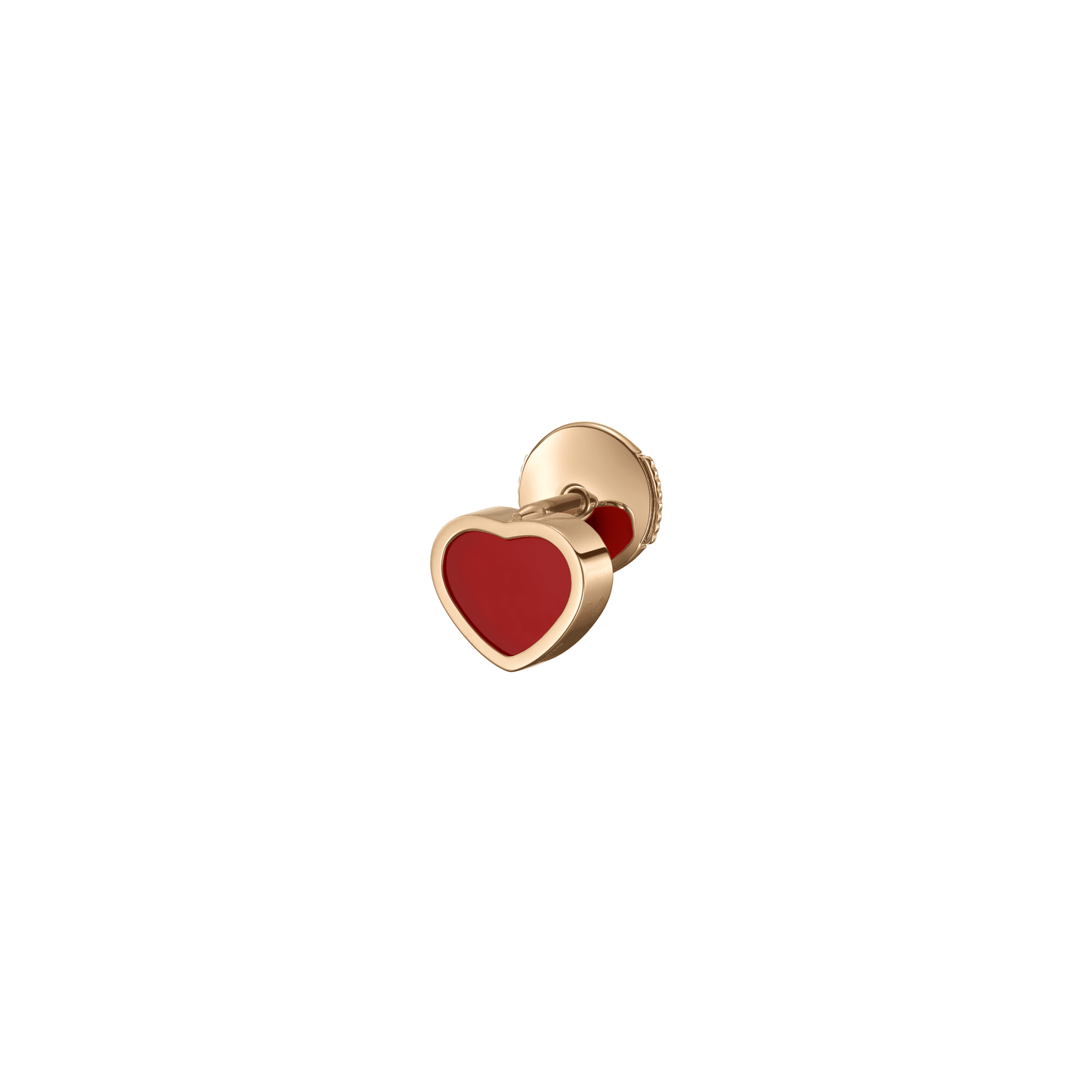 MY HAPPY HEARTS SINGLE EARRING, ETHICAL ROSE GOLD, CARNELIAN 83A086-5802