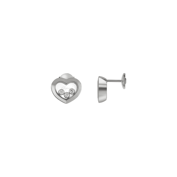 HAPPY DIAMONDS ICONS EARRINGS, ETHICAL WHITE GOLD, DIAMONDS 83A611-1001