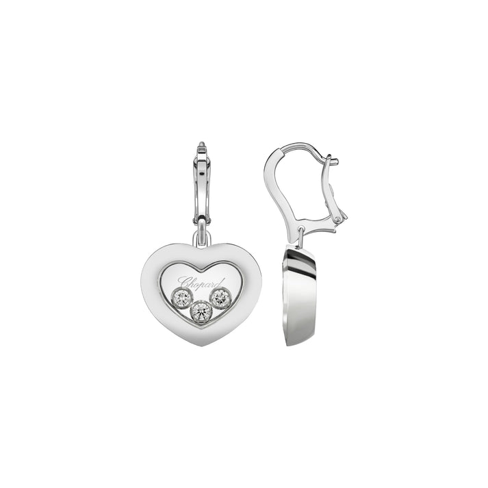 HAPPY DIAMONDS ICONS EARRINGS, ETHICAL WHITE GOLD, DIAMONDS 83A611-1301