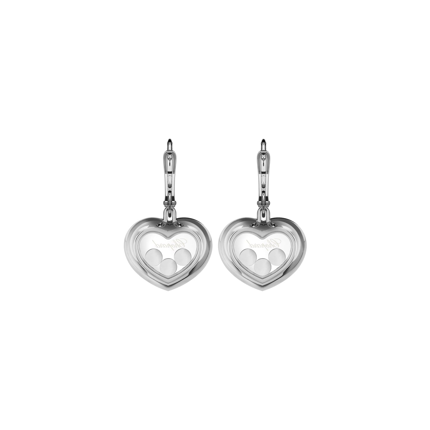 HAPPY DIAMONDS ICONS EARRINGS, ETHICAL WHITE GOLD, DIAMONDS 83A611-1301