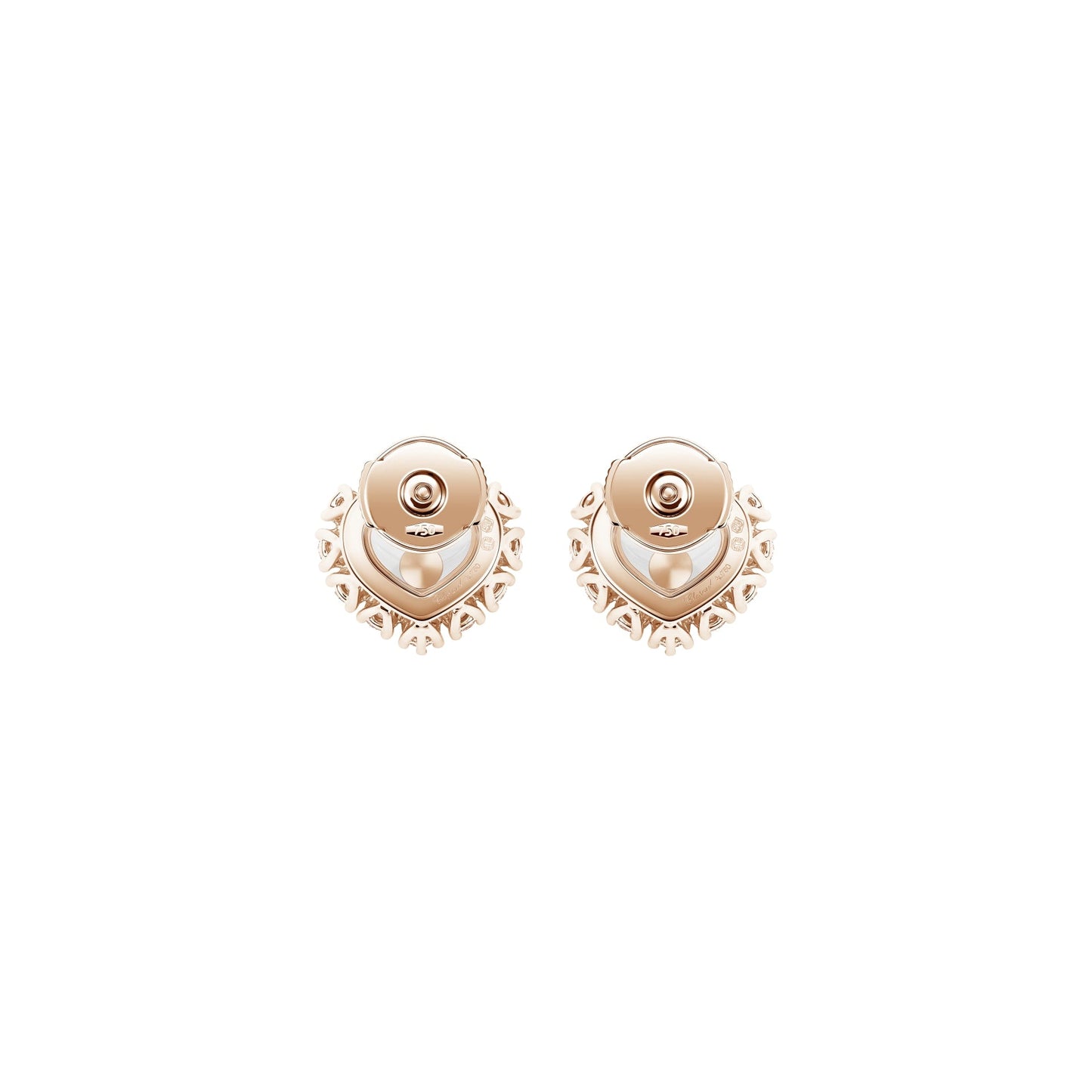 HAPPY DIAMONDS ICONS JOAILLERIE EARRINGS, ETHICAL ROSE GOLD, DIAMONDS 83A616-5001