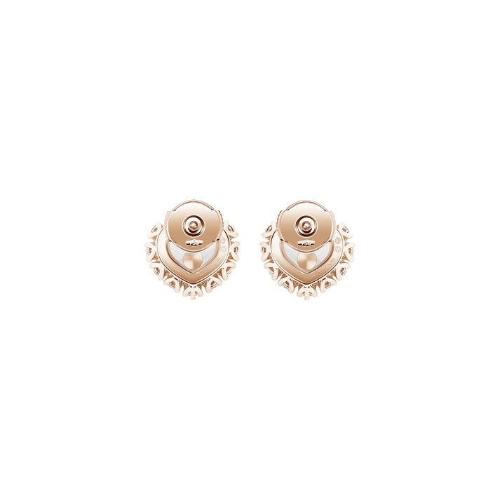 HAPPY DIAMONDS ICONS JOAILLERIE EARRINGS, ETHICAL ROSE GOLD, DIAMONDS 83A616-5001