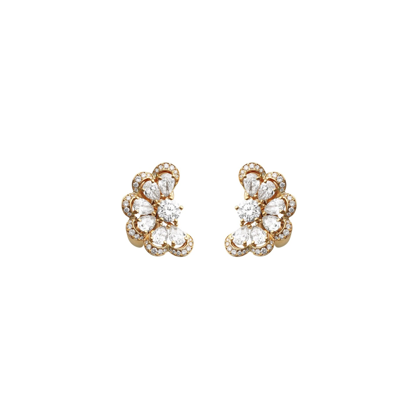 PRECIOUS LACE NUAGE EARRINGS, ETHICAL ROSE GOLD, DIAMONDS 848351-5001
