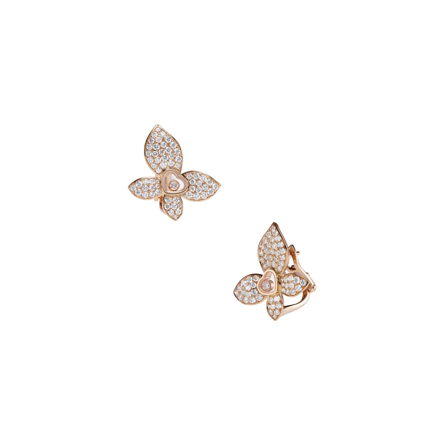 HAPPY BUTTERFLY X MARIAH CAREY EARRINGS, ETHICAL ROSE GOLD, DIAMONDS 848536-5001