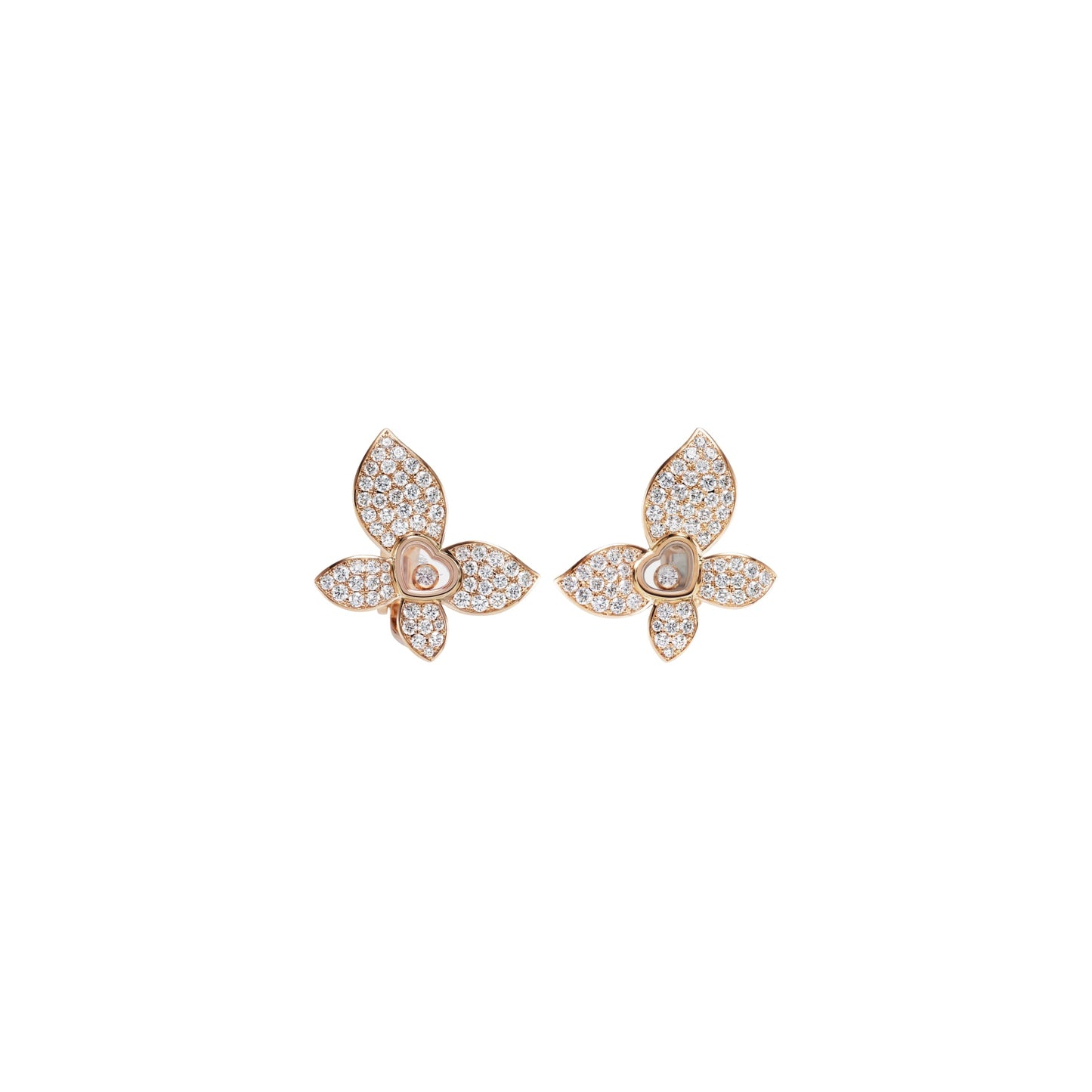HAPPY BUTTERFLY X MARIAH CAREY EARRINGS, ETHICAL ROSE GOLD, DIAMONDS 848536-5001