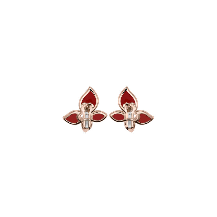 HAPPY BUTTERFLY X MARIAH CAREY EARRINGS, ETHICAL ROSE GOLD, DIAMONDS, CARNELIAN 848599-5001