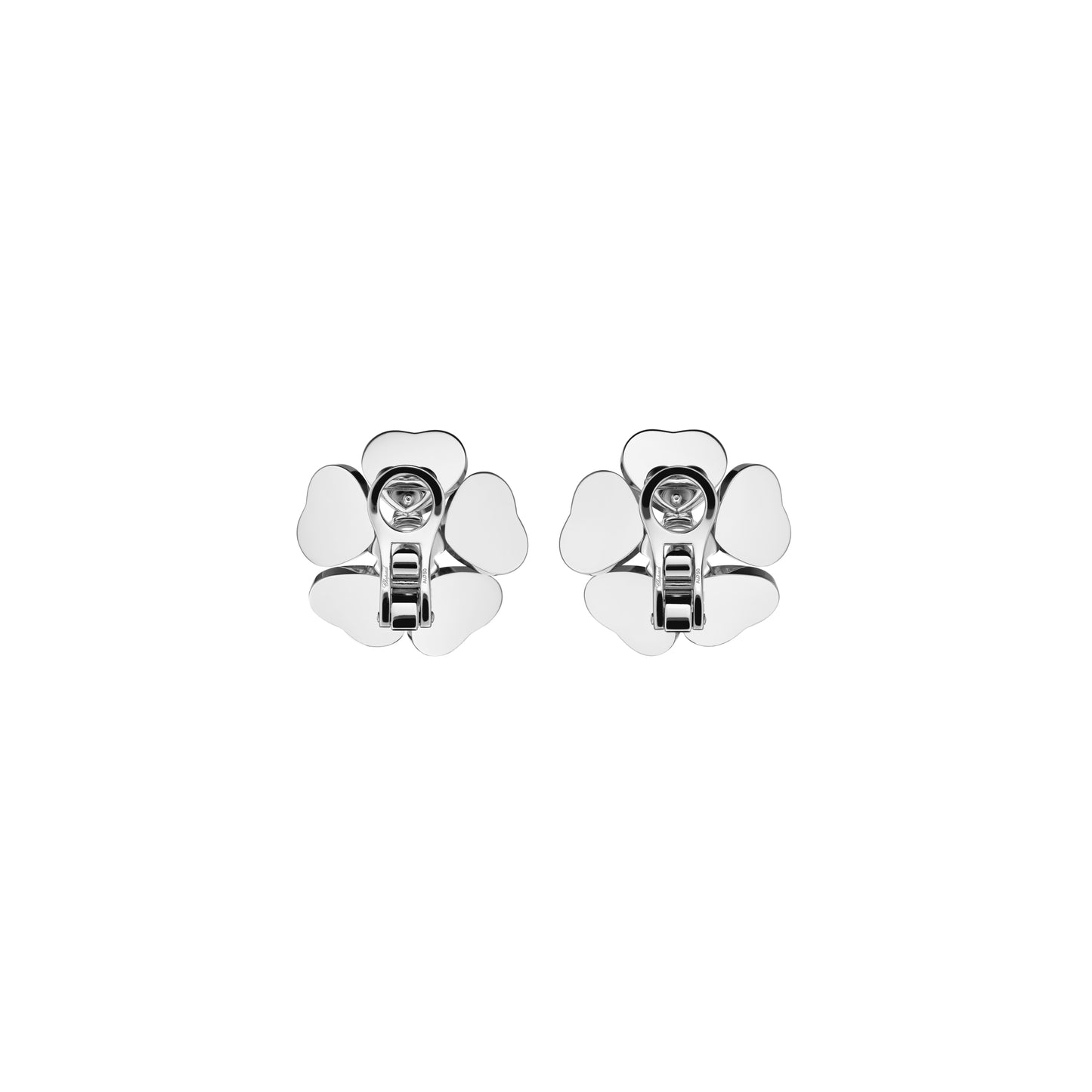 HAPPY HEARTS FLOWERS EARRINGS, ETHICAL WHITE GOLD, DIAMONDS 84A085-1901