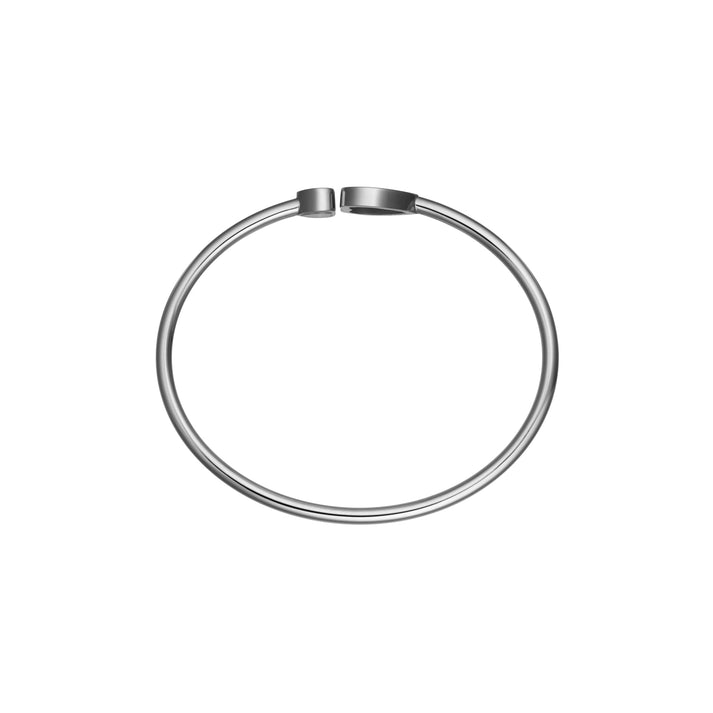 HAPPY HEARTS BANGLE, ETHICAL WHITE GOLD, DIAMOND, MOTHER-OF-PEARL 857482-1300