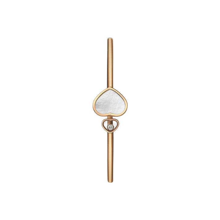HAPPY HEARTS BANGLE, ETHICAL ROSE GOLD, DIAMOND, MOTHER-OF-PEARL 857482-5300