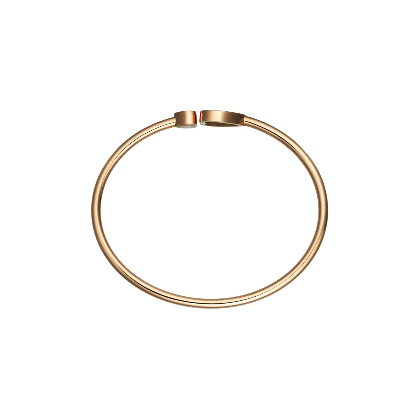 HAPPY HEARTS BANGLE, ETHICAL ROSE GOLD, DIAMOND, TURQUOISE STONE 857482-5400