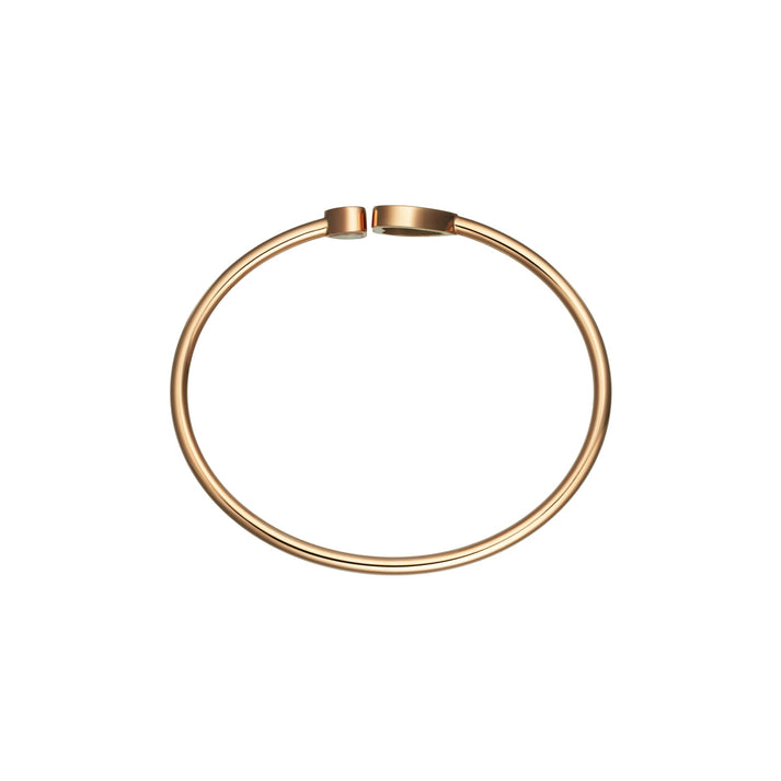 HAPPY HEARTS BANGLE, ETHICAL ROSE GOLD, DIAMOND, TURQUOISE STONE 857482-5400