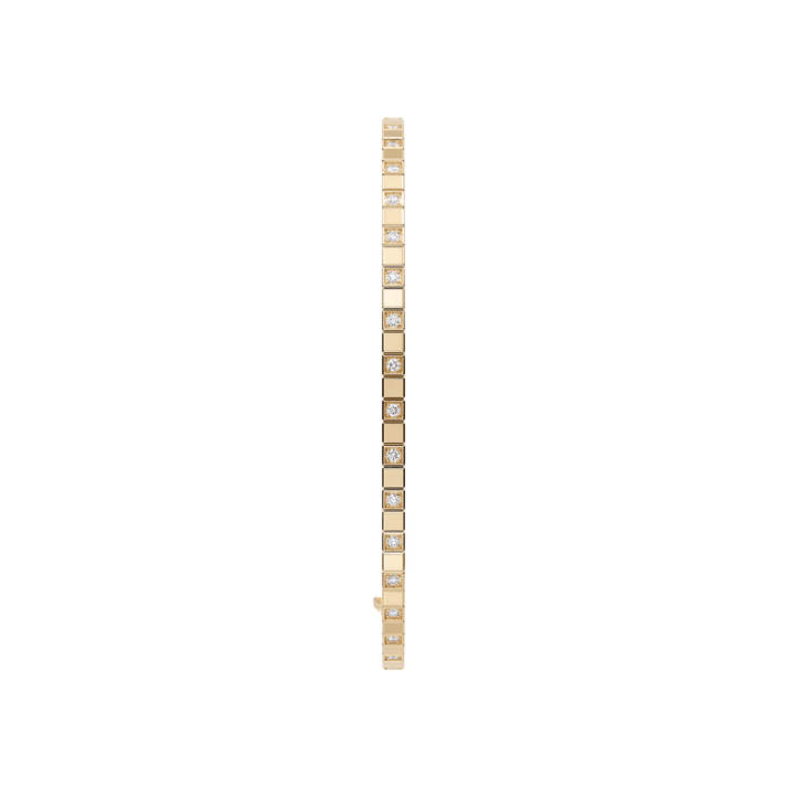 ICE CUBE BANGLE, ETHICAL YELLOW GOLD, HALF-SET DIAMONDS 857702-0009
