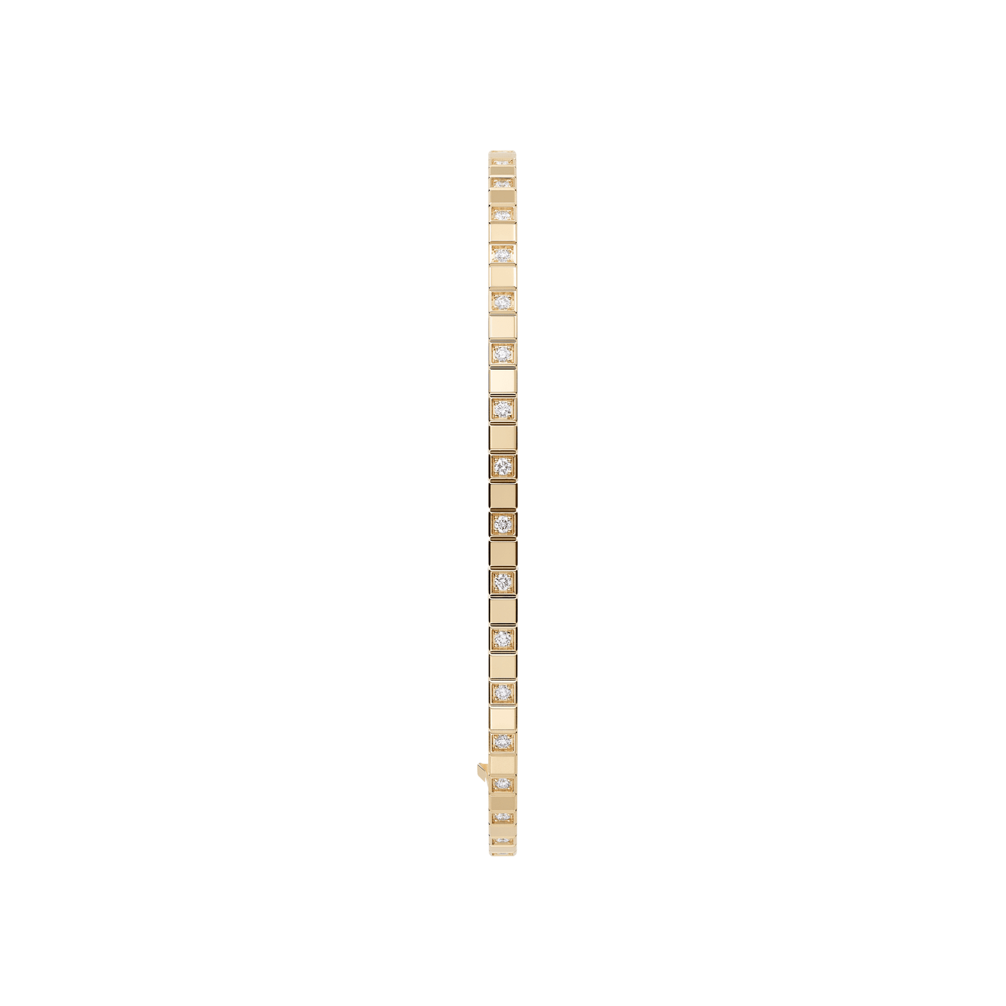 ICE CUBE BANGLE, ETHICAL YELLOW GOLD, HALF-SET DIAMONDS 857702-0009
