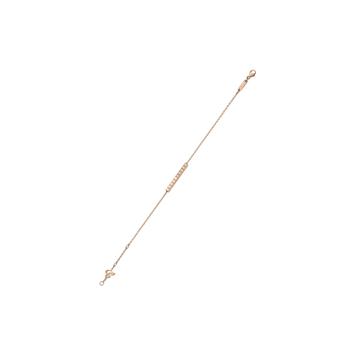 ICE CUBE BRACELET, ETHICAL ROSE GOLD, HALF-SET DIAMONDS 857702-5002