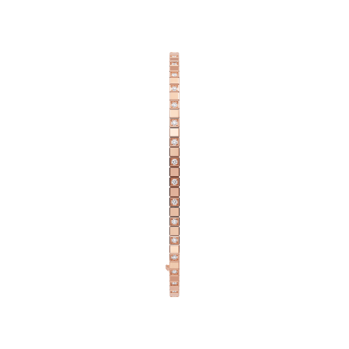 ICE CUBE BANGLE, ETHICAL ROSE GOLD, HALF-SET DIAMONDS 857702-5009