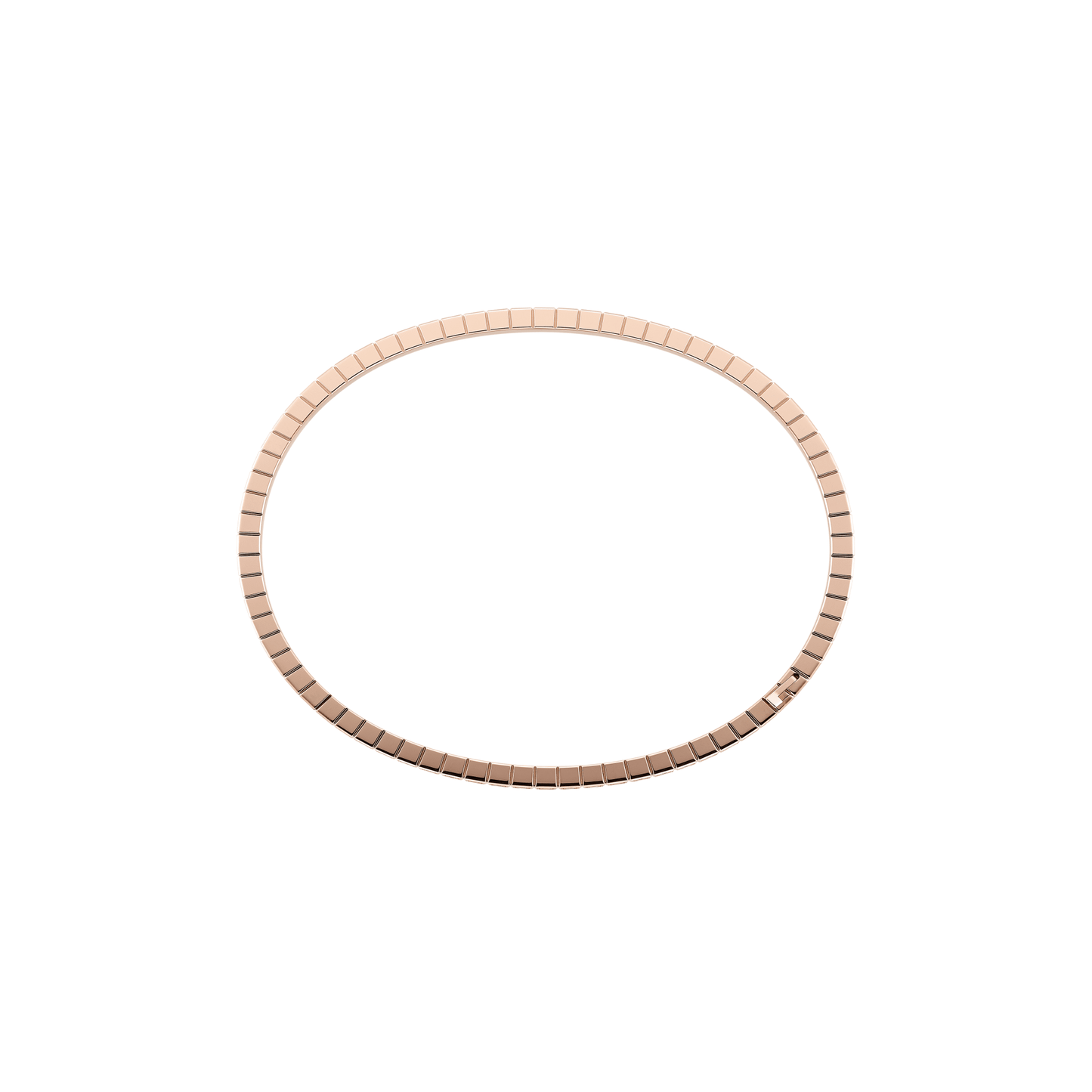 ICE CUBE BANGLE, ETHICAL ROSE GOLD, HALF-SET DIAMONDS 857702-5009