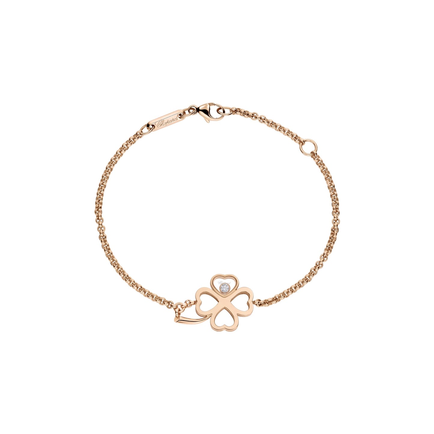 HAPPY DIAMONDS GOOD LUCK CHARMS BRACELET, ETHICAL ROSE GOLD, DIAMOND 857862-5001