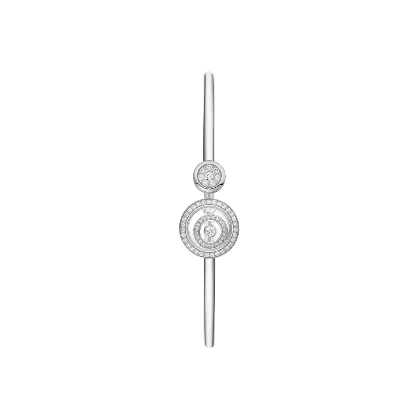 HAPPY SPIRIT BANGLE, ETHICAL WHITE GOLD, DIAMONDS 858230-1001