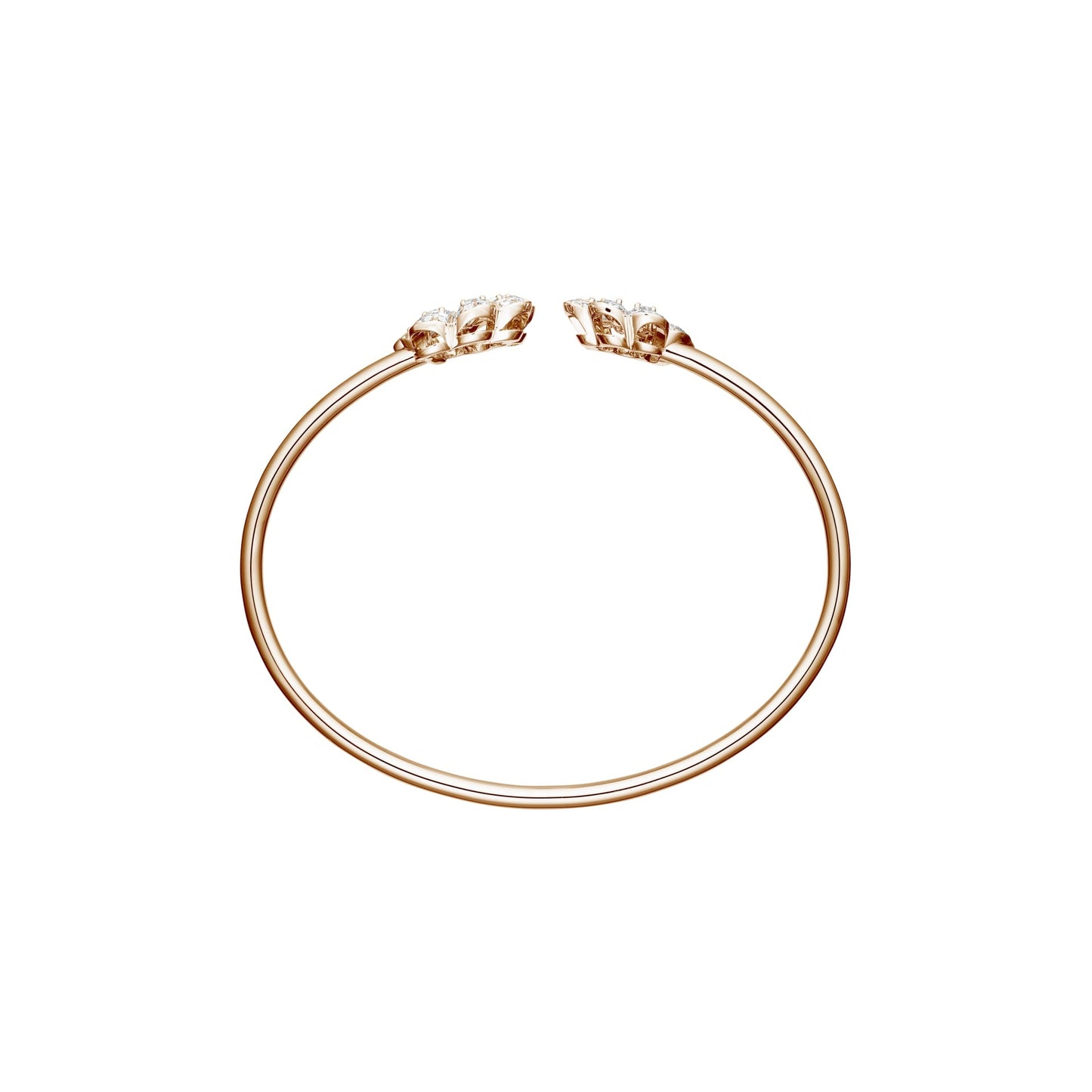 PRECIOUS LACE MINI-FROU-FROU BANGLE, ETHICAL ROSE GOLD, DIAMONDS 858347-5002