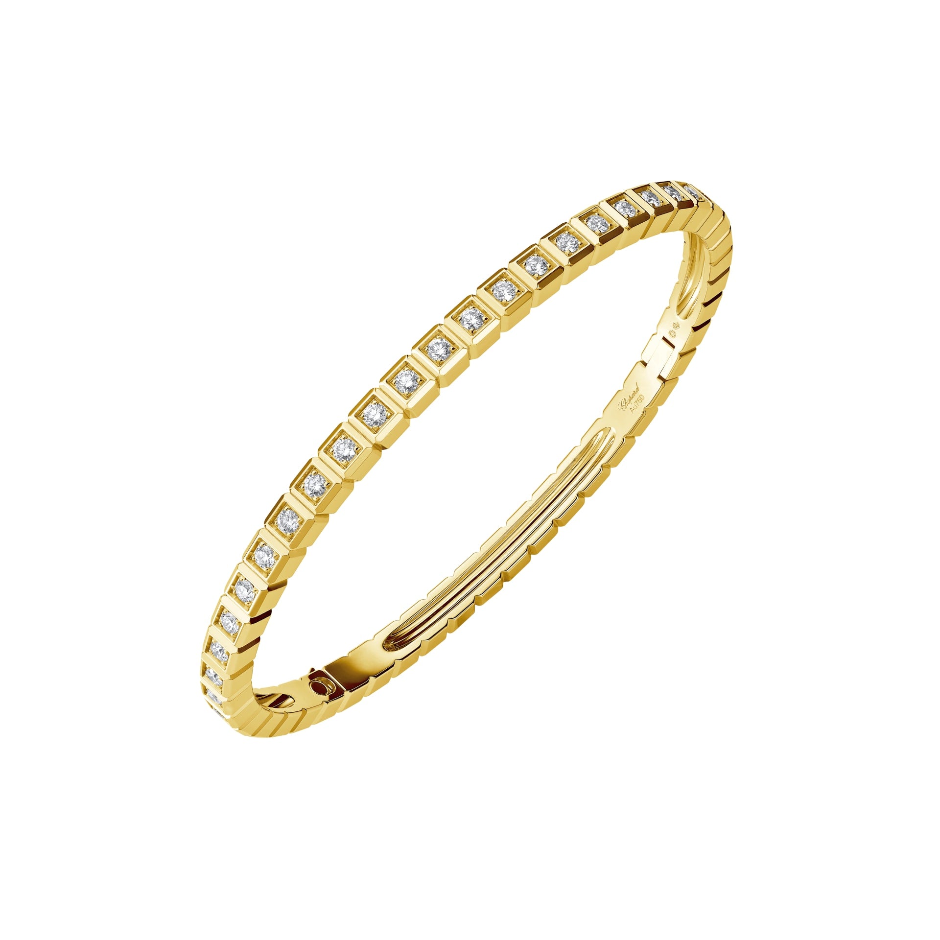 ICE CUBE BANGLE, ETHICAL YELLOW GOLD, FULL-SET DIAMONDS 858350 