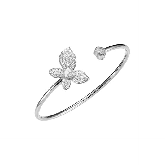 HAPPY BUTTERFLY X MARIAH CAREY BANGLE, ETHICAL WHITE GOLD, DIAMONDS 858536-1002