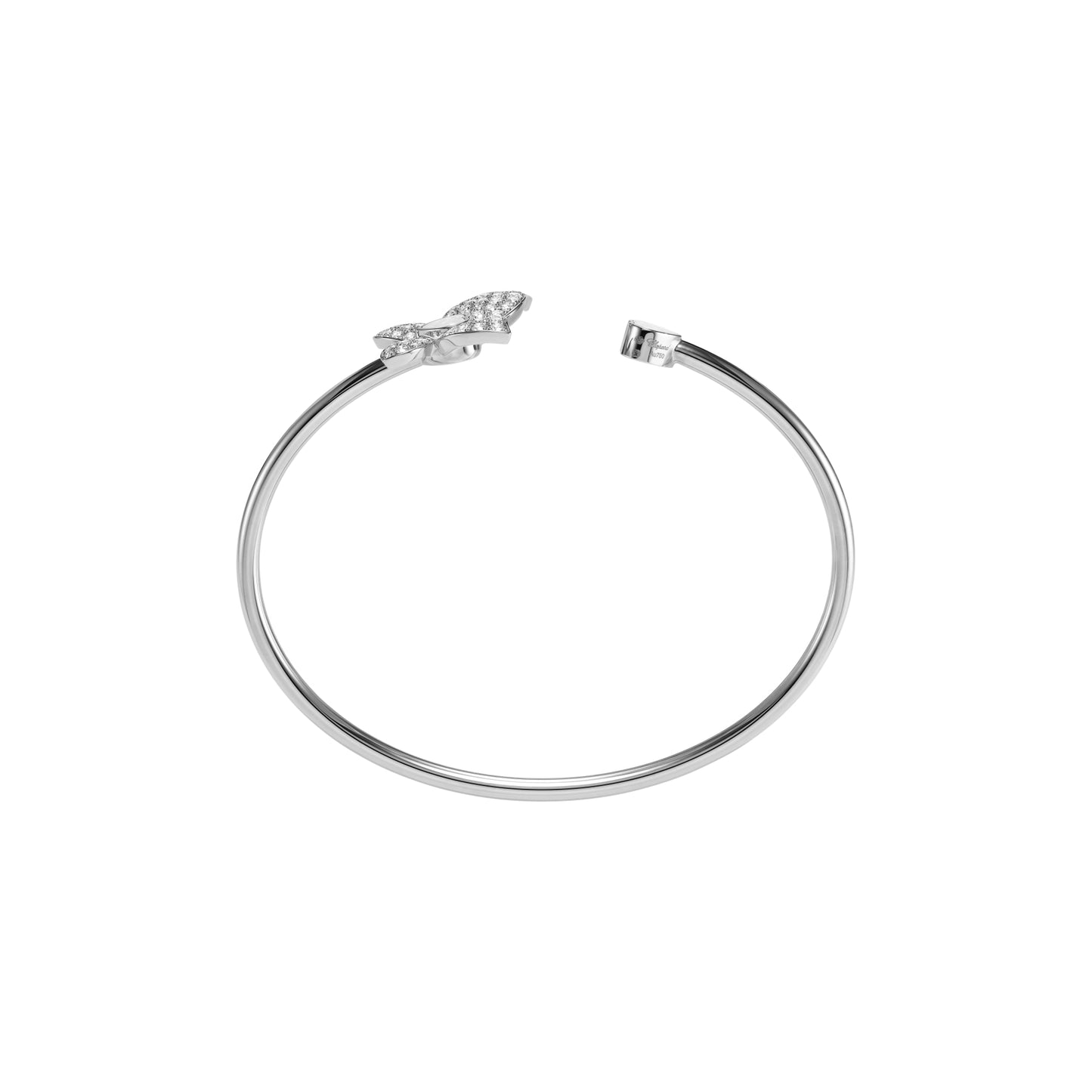 HAPPY BUTTERFLY X MARIAH CAREY BANGLE, ETHICAL WHITE GOLD, DIAMONDS 858536-1002