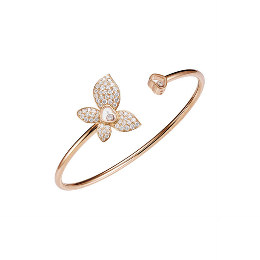 HAPPY BUTTERFLY X MARIAH CAREY BANGLE, ETHICAL ROSE GOLD, DIAMONDS 858536-5002
