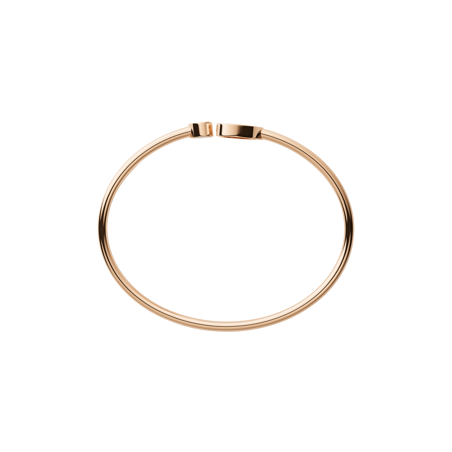 HAPPY HEARTS BANGLE, ETHICAL ROSE GOLD, DIAMONDS, PINK OPAL 85A074-5620