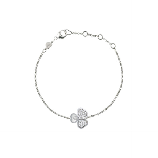 HAPPY HEARTS WINGS BRACELET, ETHICAL WHITE GOLD, DIAMONDS 85A083-1091
