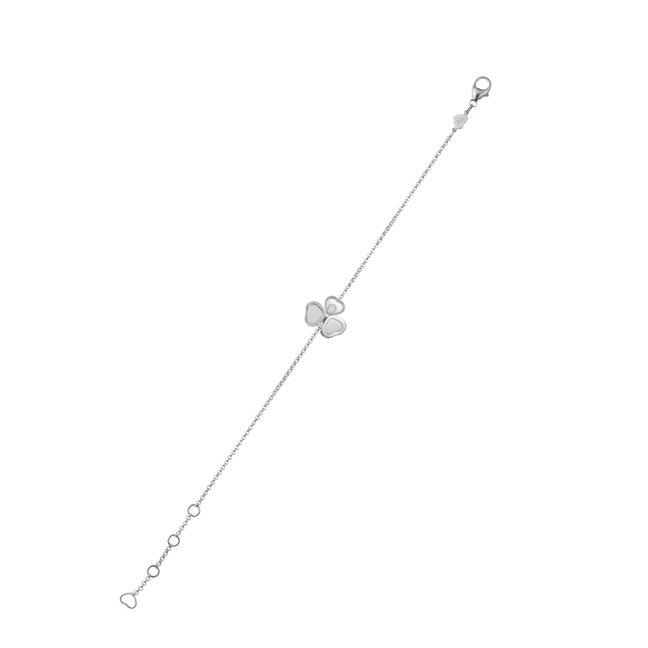 HAPPY HEARTS WINGS BRACELET, ETHICAL WHITE GOLD, DIAMONDS 85A083-1091