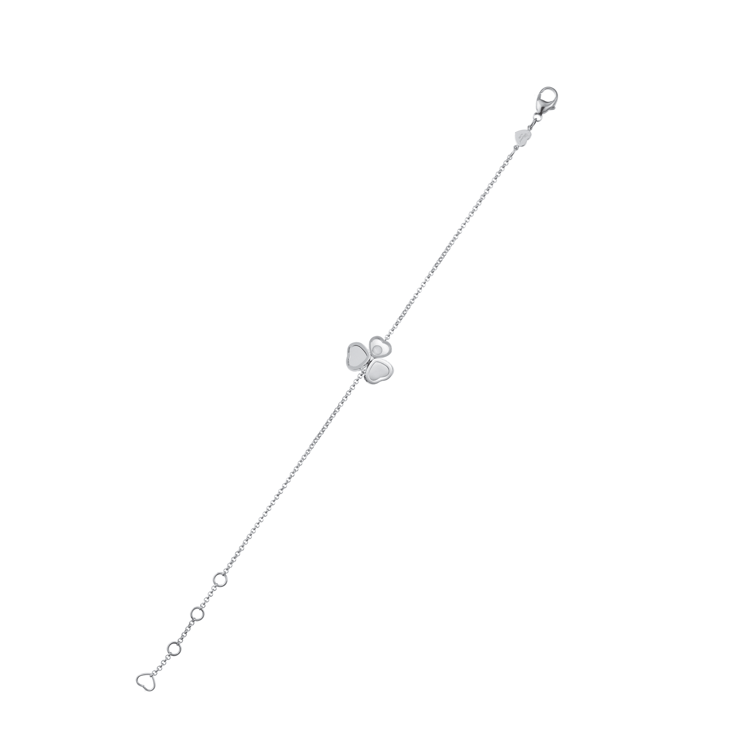 HAPPY HEARTS WINGS BRACELET, ETHICAL WHITE GOLD, DIAMONDS 85A083-1091