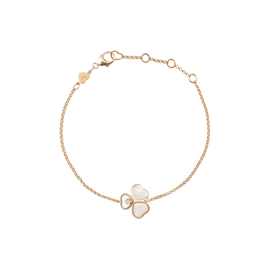 HAPPY HEARTS WINGS BRACELET, ETHICAL ROSE GOLD, DIAMOND, MOTHER-OF-PEARL 85A083-5031