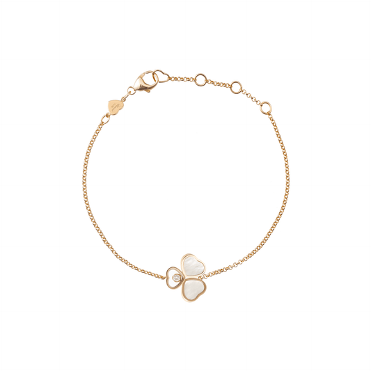 HAPPY HEARTS WINGS BRACELET, ETHICAL ROSE GOLD, DIAMOND, MOTHER-OF-PEARL 85A083-5031