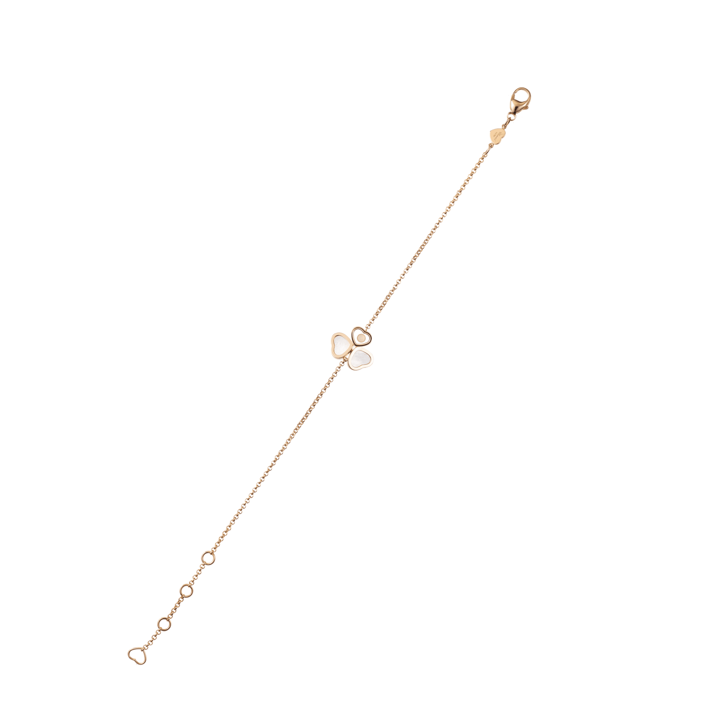 HAPPY HEARTS WINGS BRACELET, ETHICAL ROSE GOLD, DIAMOND, MOTHER-OF-PEARL 85A083-5031
