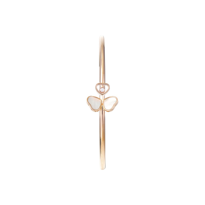 HAPPY HEARTS WINGS BANGLE, ETHICAL ROSE GOLD, DIAMOND, MOTHER-OF-PEARL 85A083-5300