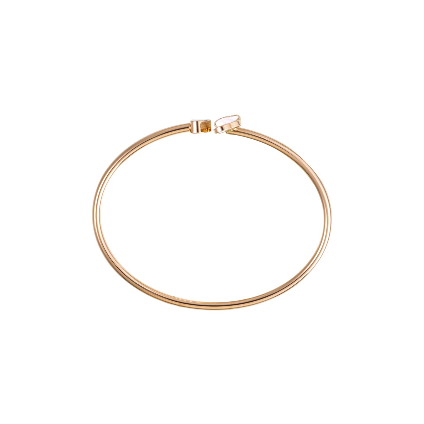 HAPPY HEARTS WINGS BANGLE, ETHICAL ROSE GOLD, DIAMOND, MOTHER-OF-PEARL 85A083-5300