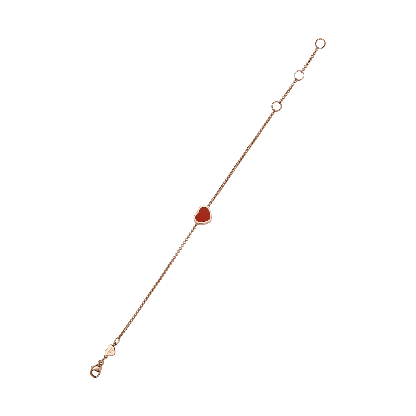 MY HAPPY HEARTS BRACELET, ETHICAL ROSE GOLD, CARNELIAN 85A086-5081