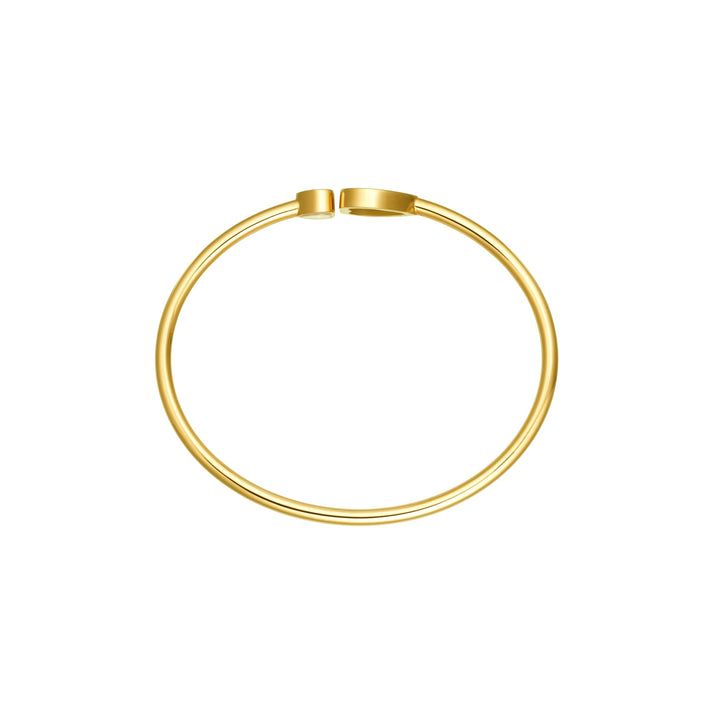 HAPPY HEARTS GOLDEN HEARTS BANGLE, ETHICAL YELLOW GOLD, DIAMONDS 85A107-0920