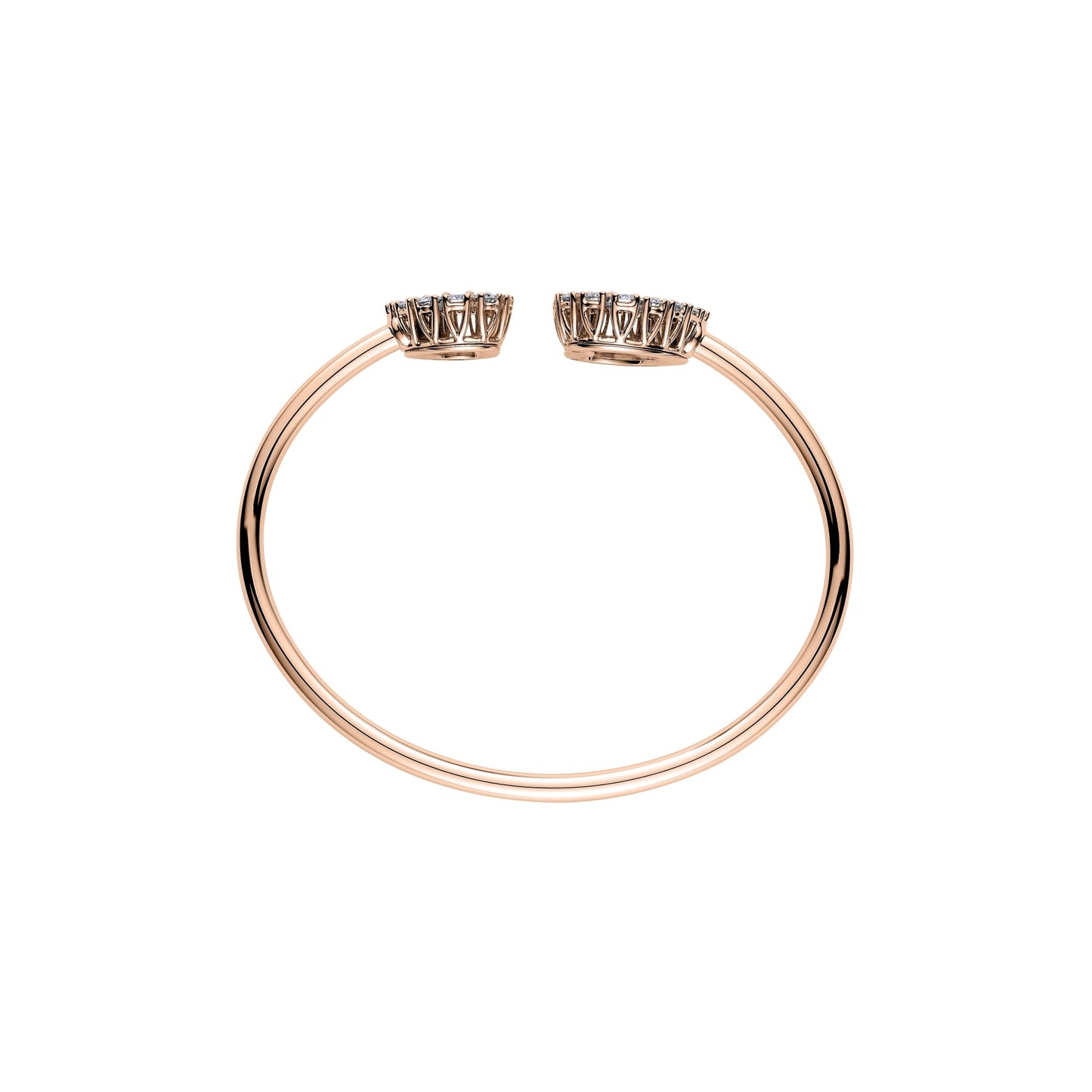HAPPY DIAMONDS ICONS JOAILLERIE BANGLE, ETHICAL ROSE GOLD, DIAMONDS 85A615-5000