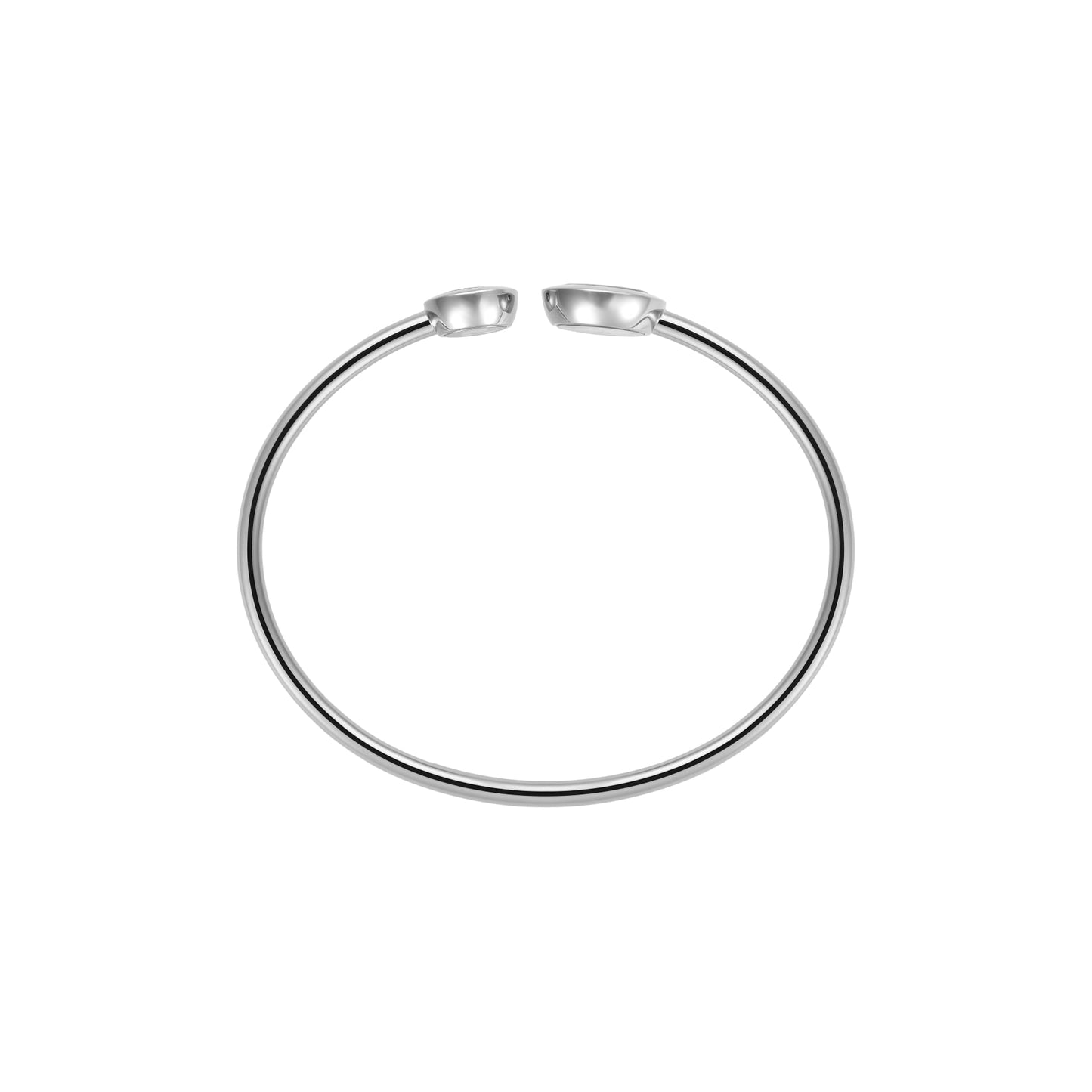 HAPPY DIAMONDS ICONS BANGLE, ETHICAL WHITE GOLD, DIAMONDS 85A618-1000