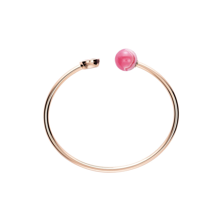 HAPPY DIAMONDS PLANET BANGLE, ETHICAL ROSE GOLD, DIAMOND, RHODOCHROSITE 85A619-5700