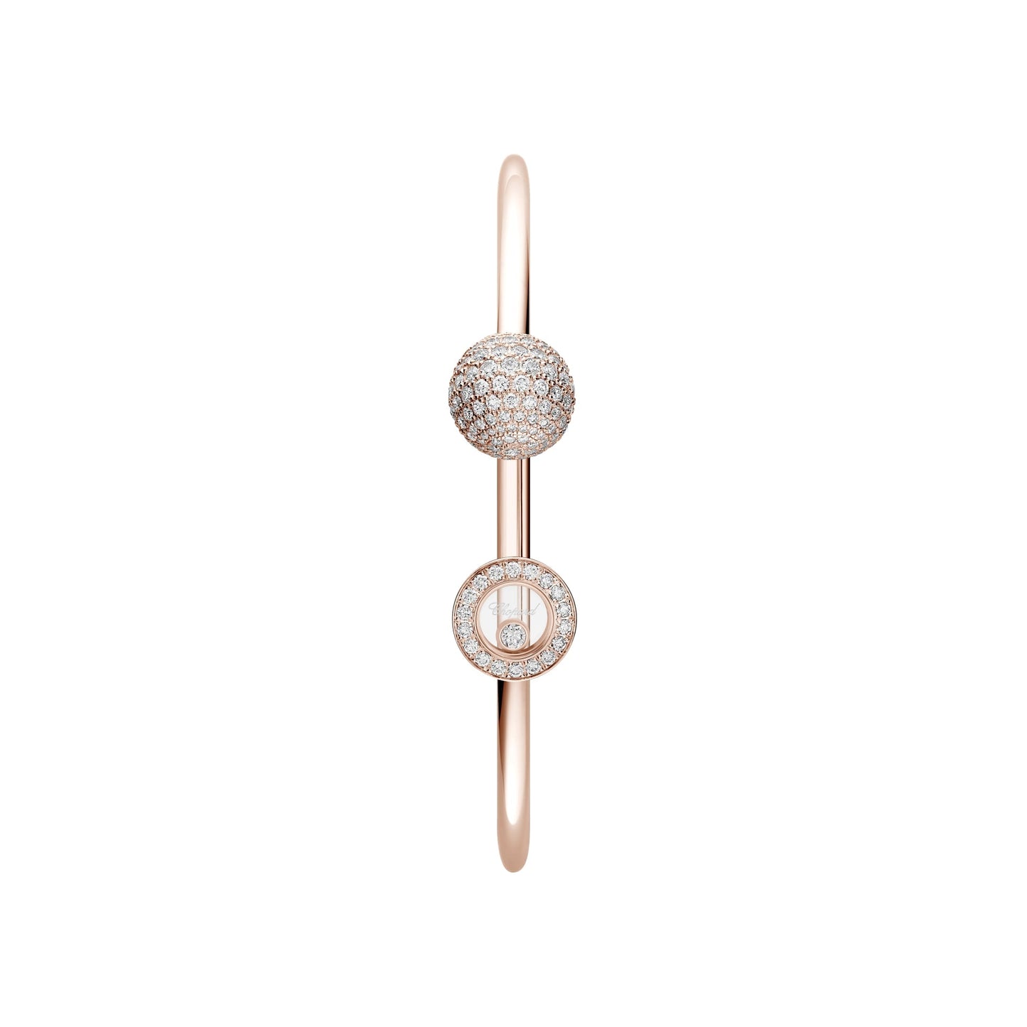 HAPPY DIAMONDS PLANET BANGLE, ETHICAL ROSE GOLD, DIAMONDS 85A619-5900